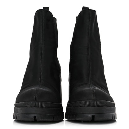 Prada Nylon Lug Sole Chelsea 55mm Boots 39 Black 2 of 12
