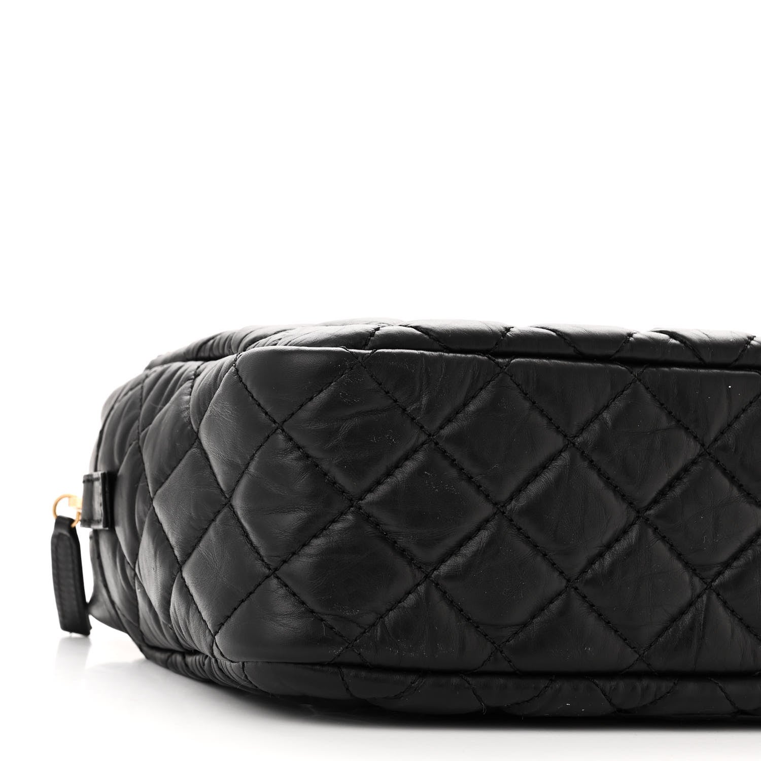 Chanel Aged Calfskin Quilted Medium Reissue Camera Case Black 9 of 10