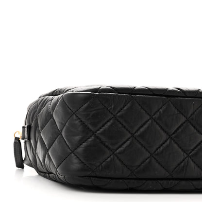 Chanel Aged Calfskin Quilted Medium Reissue Camera Case Black 9 of 10