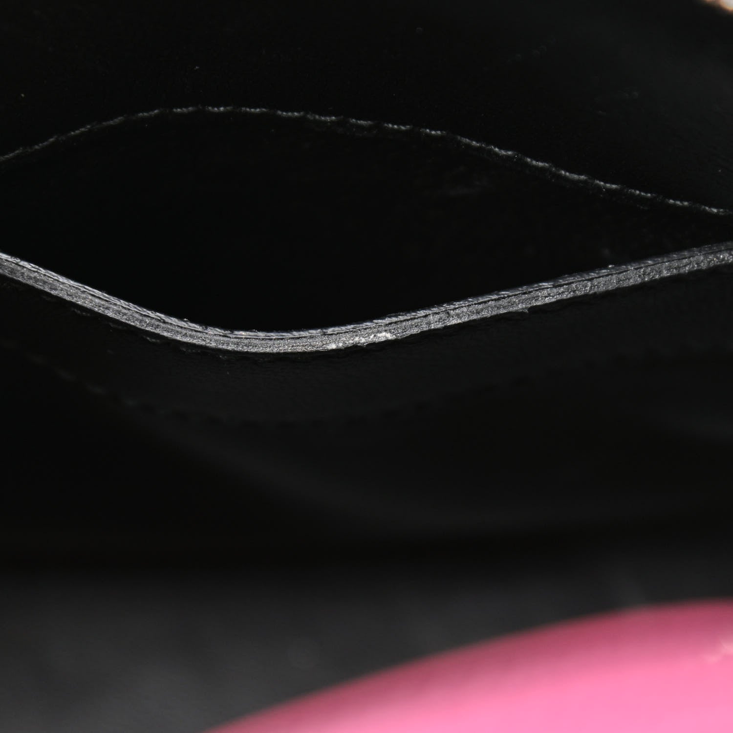 Balenciaga Signature Grained Calfskin Logo XXS Ville Top Handle Bag Rose Bubblegum Black 10 of 11