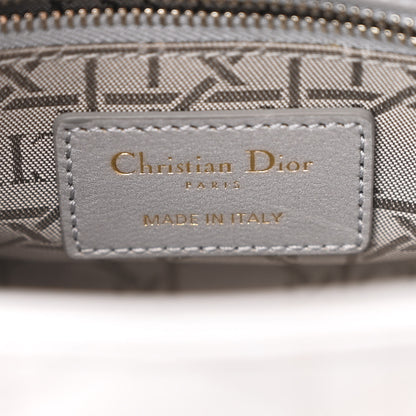 Christian Dior Metallic Lambskin Cannage Mini Lady Dior Grey 5 of 10
