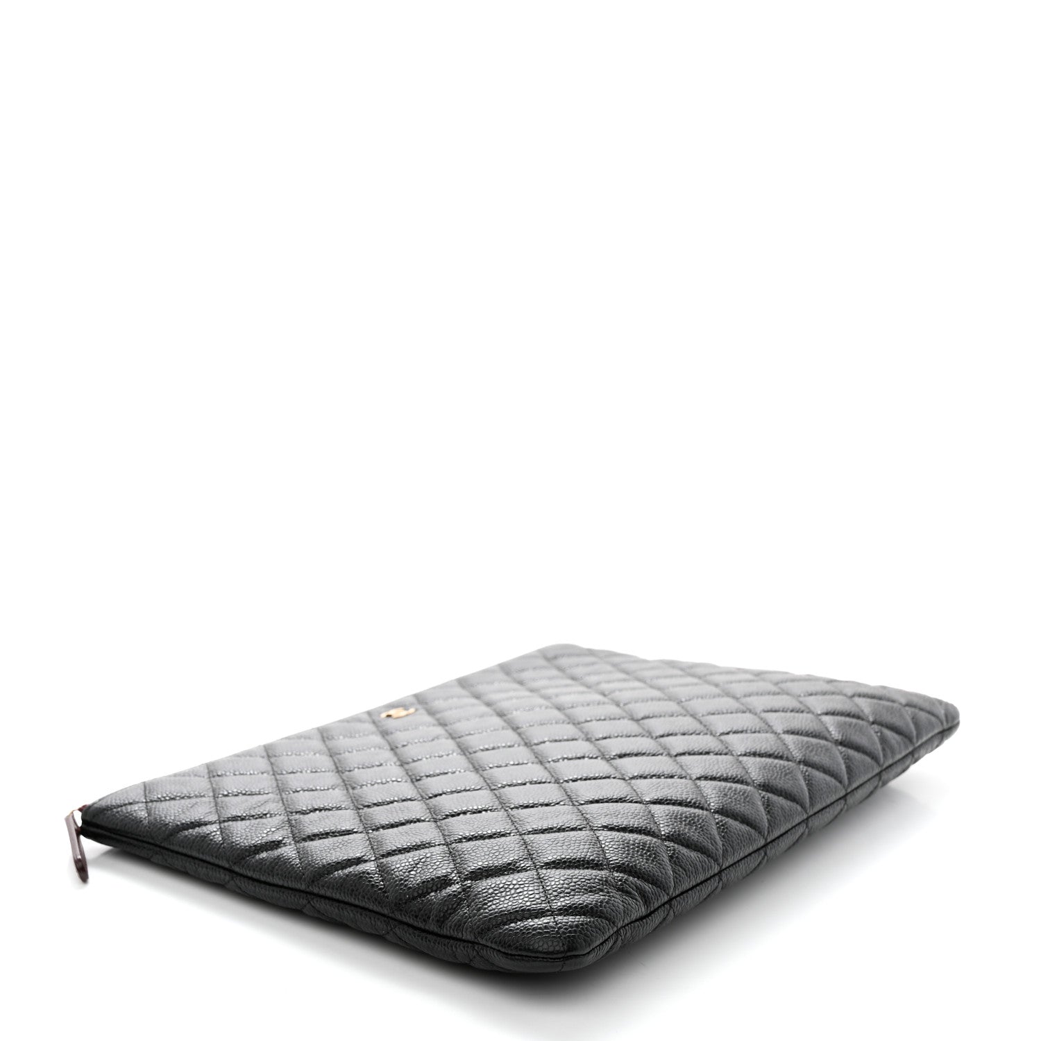 Chanel Caviar Quilted Large Cosmetic Case Black 4 of 7