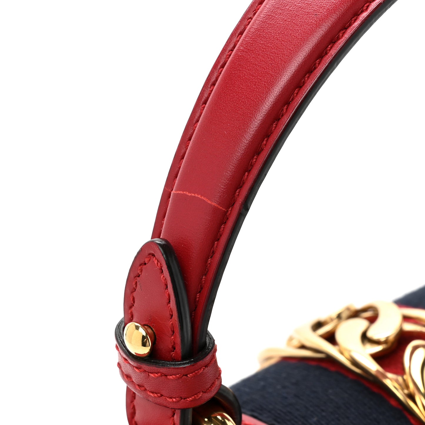 Calfskin Mini Sylvie Top Handle Bag Hibiscus Red
