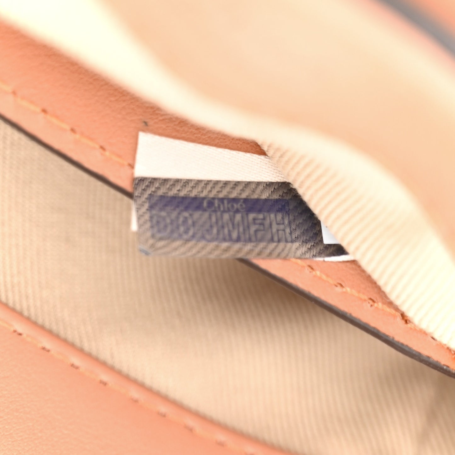 Calfskin Crocodile Embossed Mini C Double Carry Cement Pink