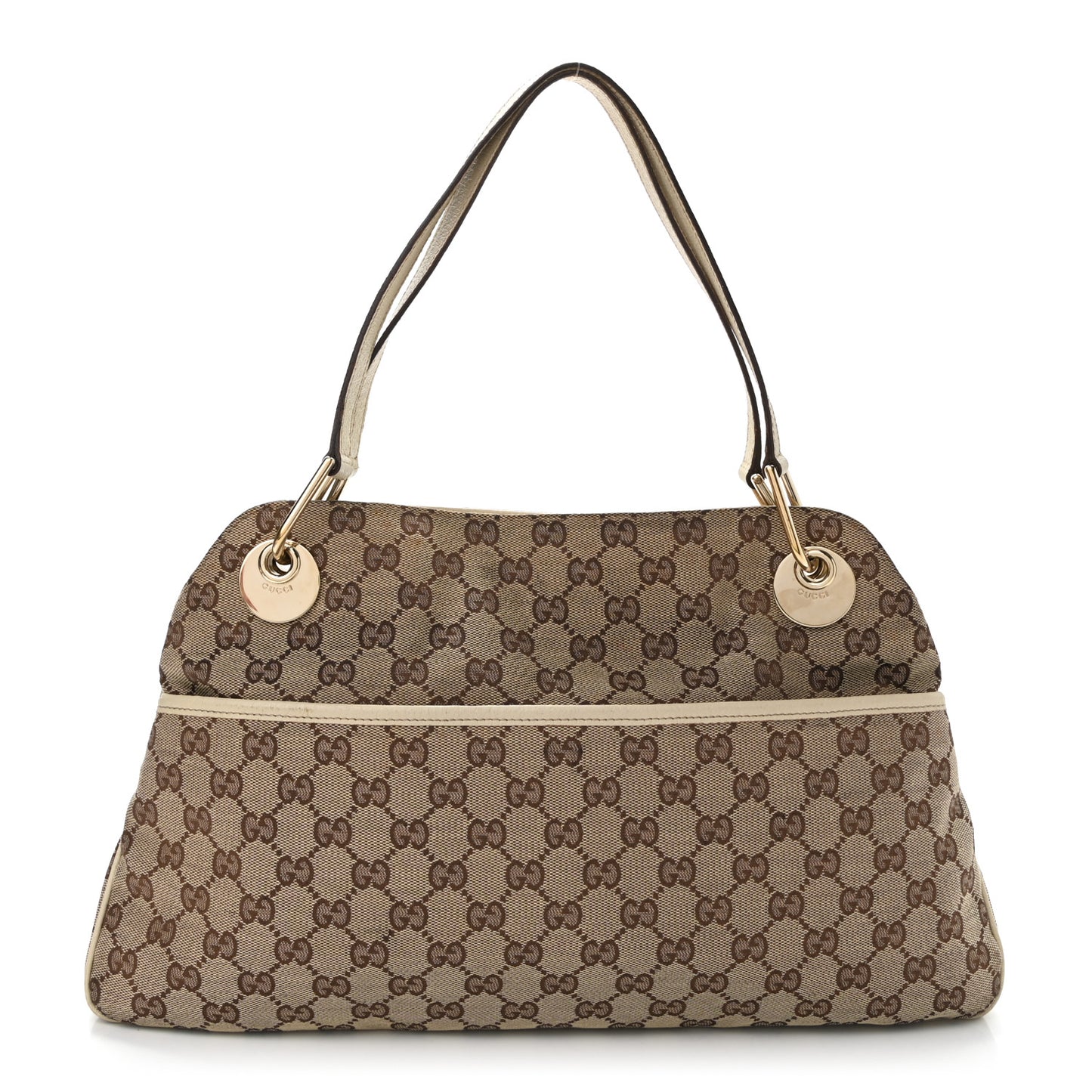 Monogram Medium Eclipse Shoulder Bag Off White