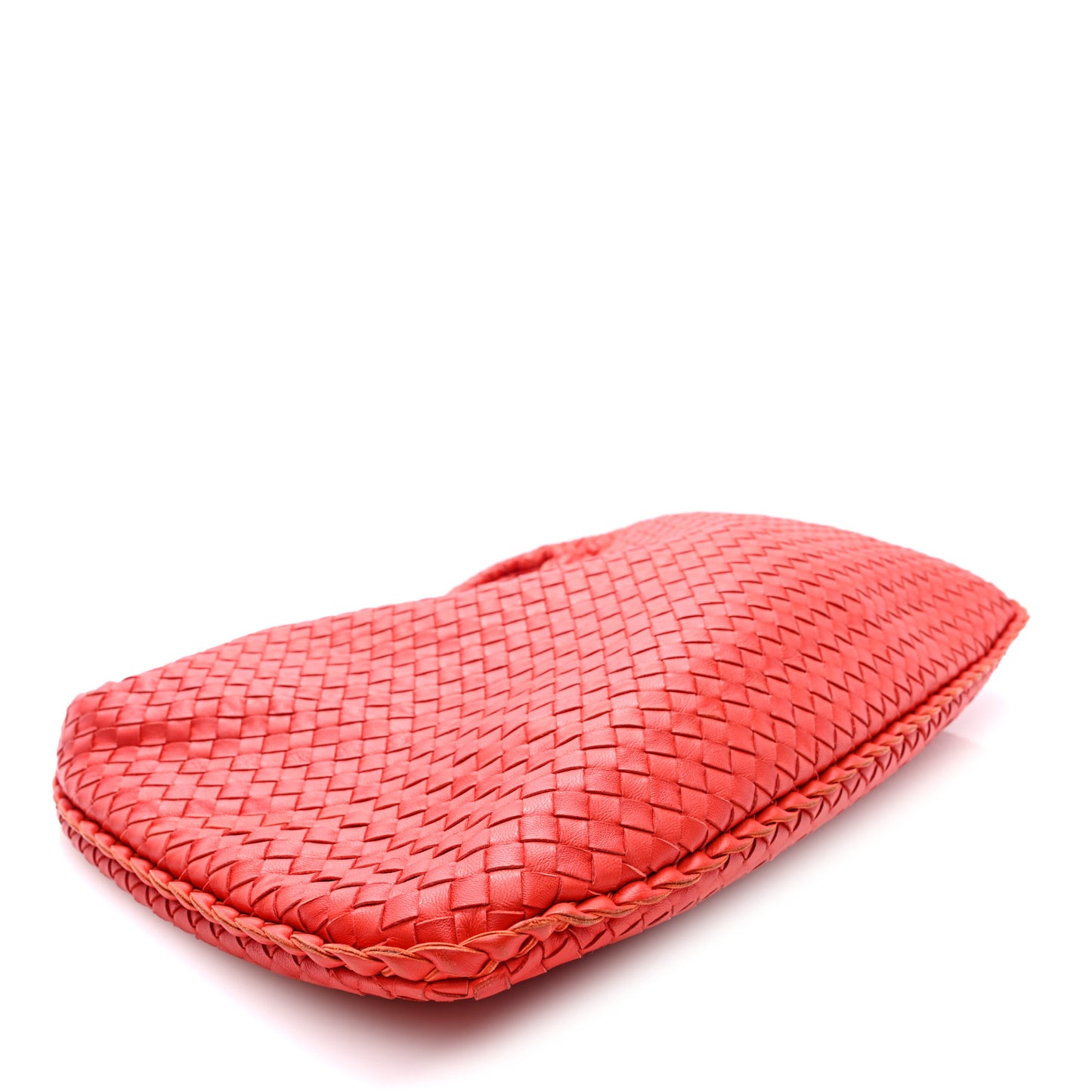 Nappa Intrecciato Large Veneta Hobo Corniola