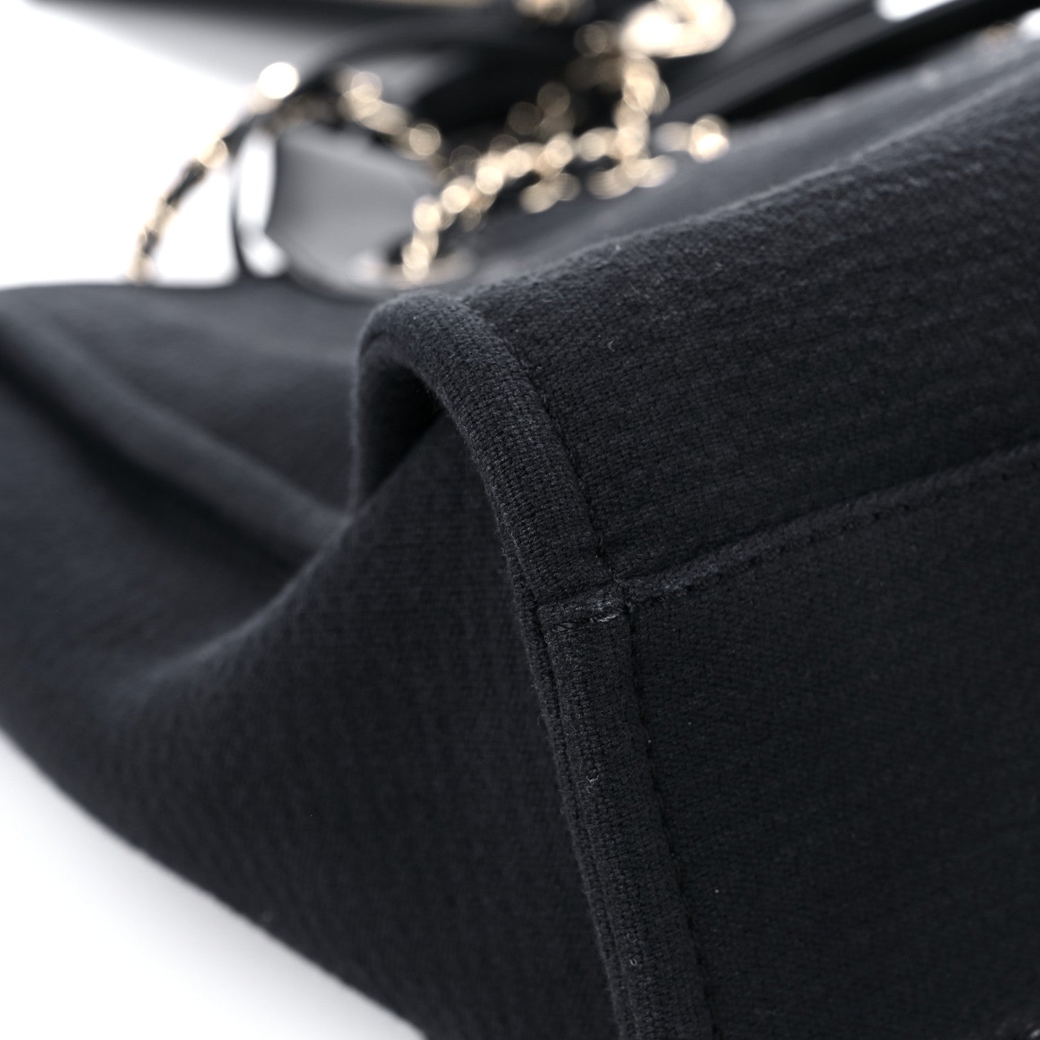Chanel Mixed Fibers Small Deauville Tote Black 9 of 14
