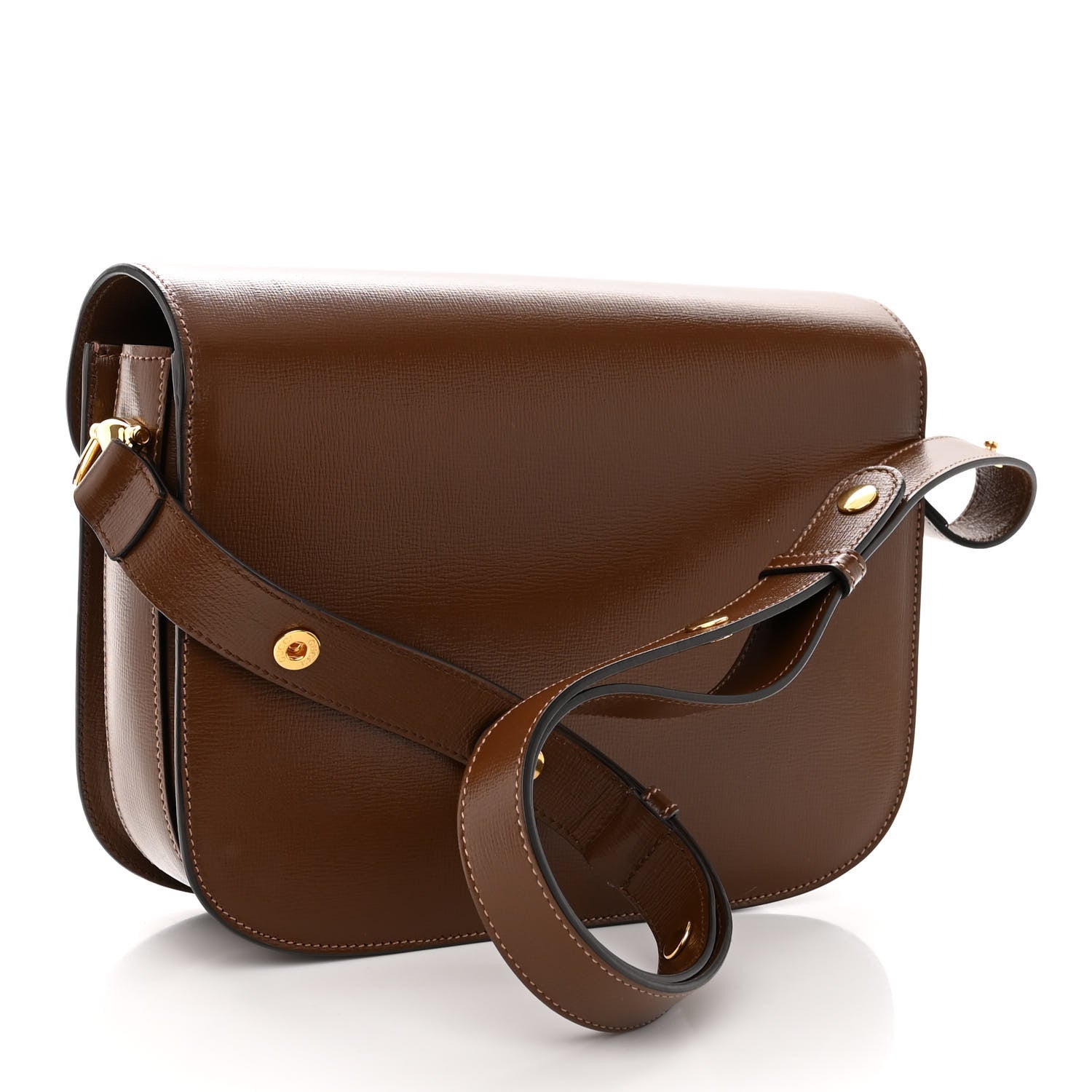 Gucci Azalea Calfskin Horsebit 1955 Shoulder Bag Brown Sugar 3 of 11