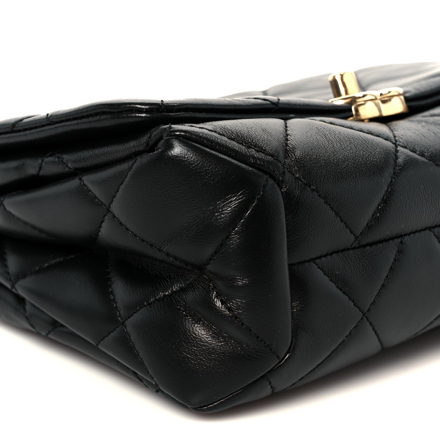 Chanel Lambskin Quilted Small Color Match Flap Black 9 of 11