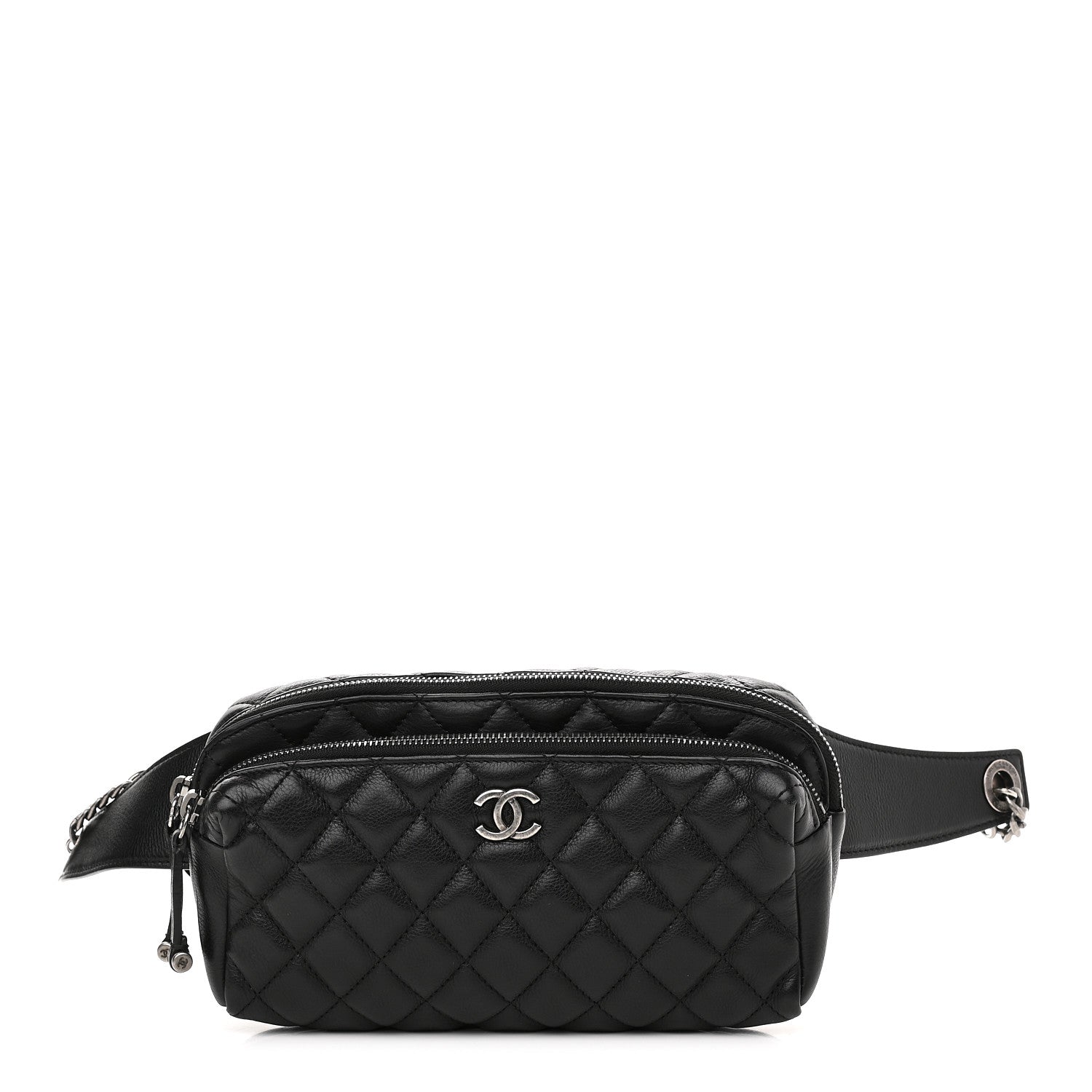 Chanel Calfskin Quilted Waist Bag Black 1 of 10