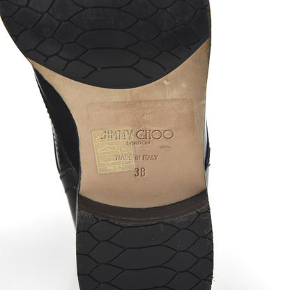 Jimmy Choo Grainy Calfskin Dalston Boots 38 Black 6 of 8