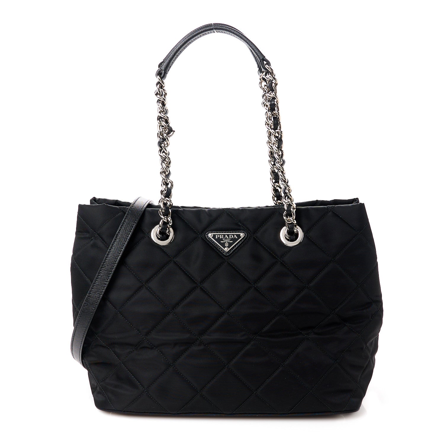 Prada Nylon Tessuto Impuntu Quilted Tote Black 1 of 11