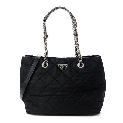 Prada Nylon Tessuto Impuntu Quilted Tote Black 1 of 11