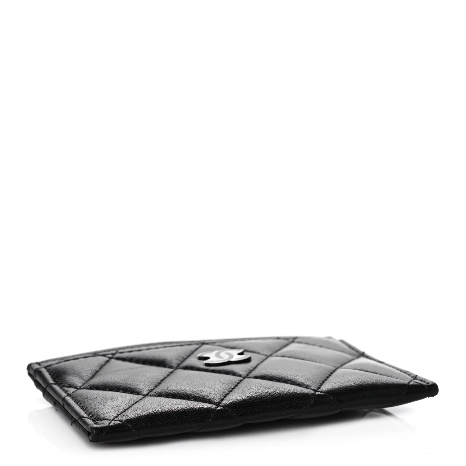 Chanel Lambskin Quilted Card Holder So Black 4 of 9