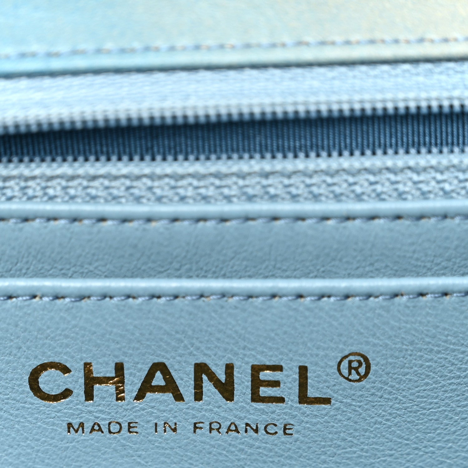 Chanel Lambskin Degrade Quilted Maxi Single Flap Light Blue 6 of 11