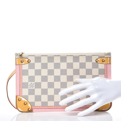 Louis Vuitton Damier Azur Summer Trunks MM GM Pochette 2 of 8