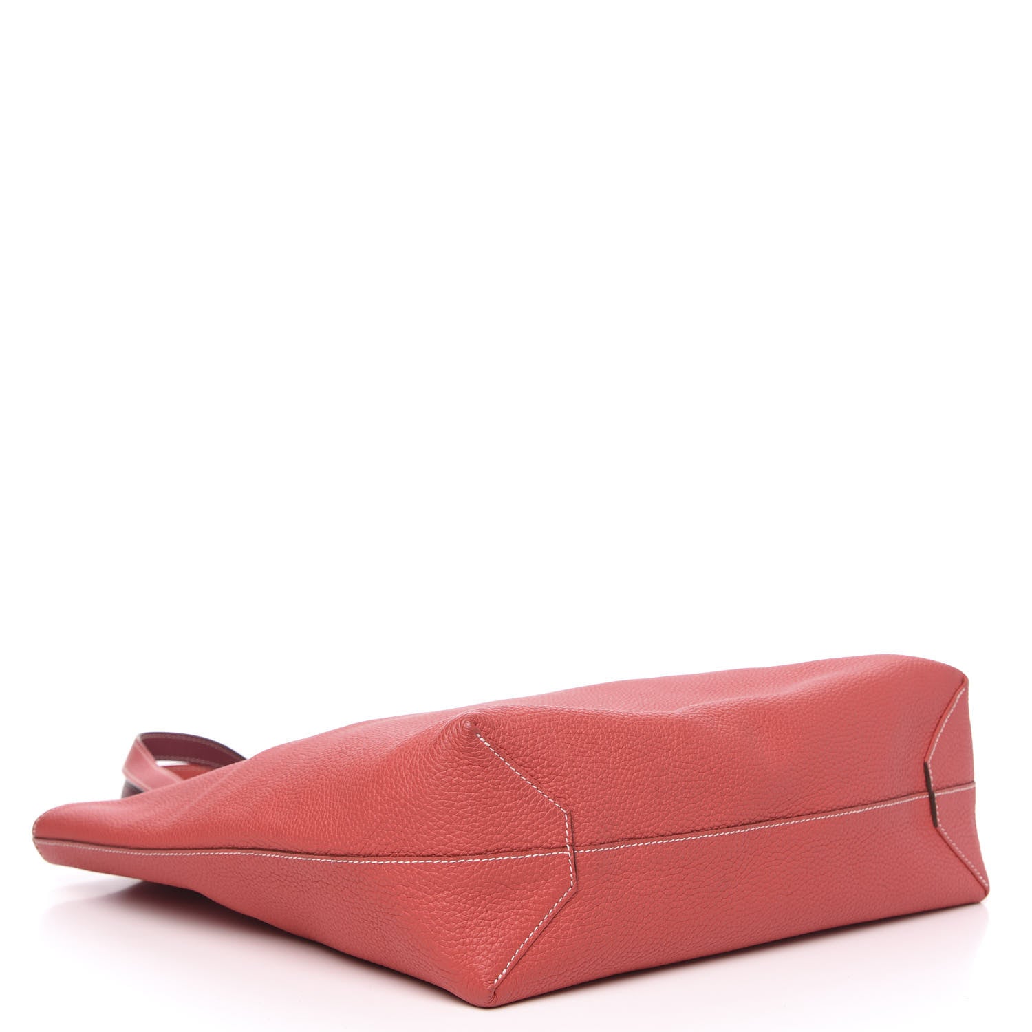 Hermes Taurillon Clemence Double Sens 45 Reversible Tote Rubis Bougainvillea 4 of 8