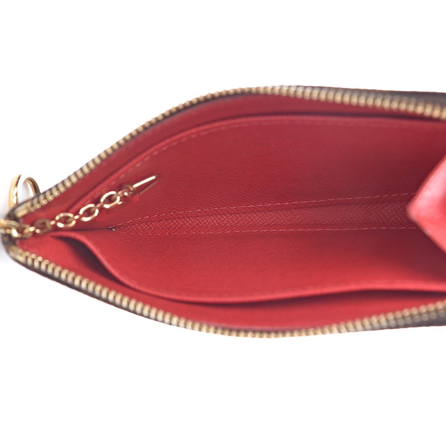 Damier Ebene Complice Trunks and Bags Key Pouch Red