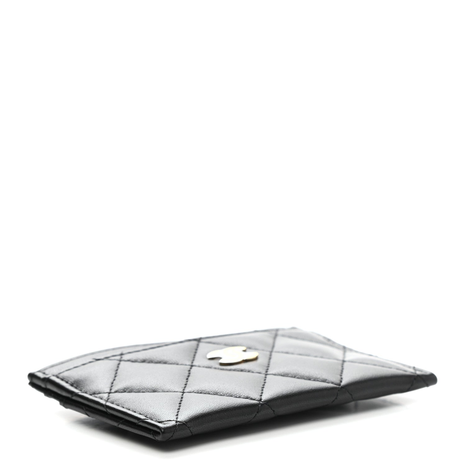 Chanel Lambskin Quilted Card Holder Black 4 of 9