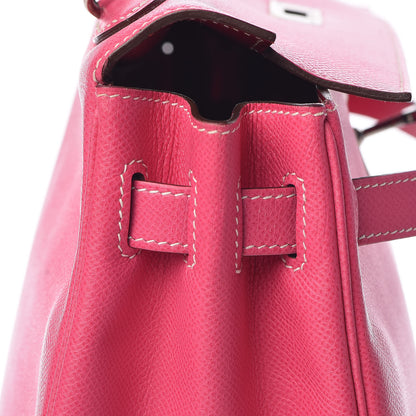 Hermes Epsom Candy Kelly Retourne 32 Rose Tyrien Rubis 17 of 40