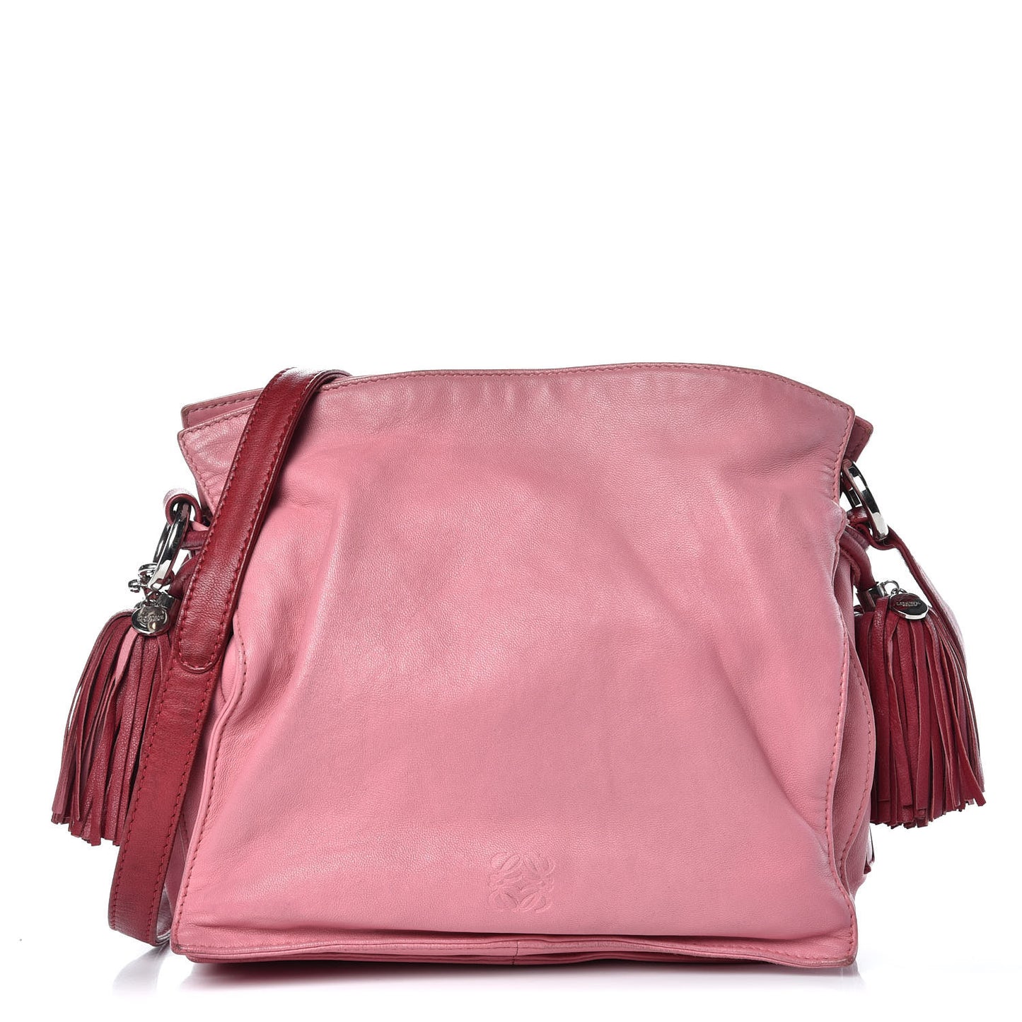 Calfskin Flamenco Shoulder Bag Pink