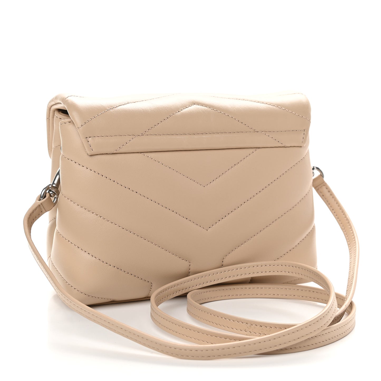 Calfskin Y Quilted Monogram Toy Loulou Crossbody Bag Nude Powder