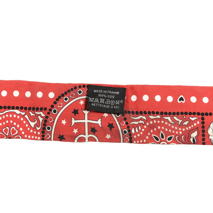 Hermes Silk Entre Ciel Et Mer Twilly Rouge White Black 2 of 6