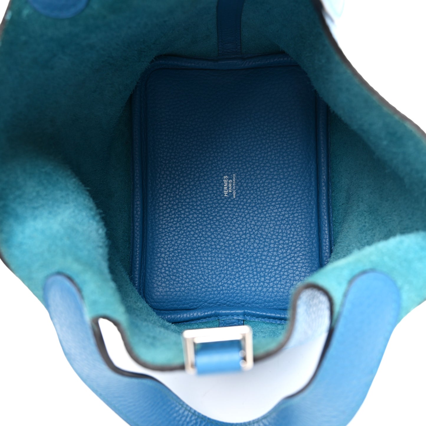 Taurillon Clemence Picotin Lock 18 PM Bleu Zanzibar