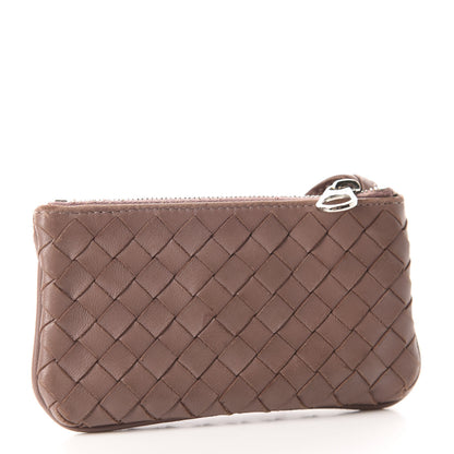 Bottega Veneta Nappa Intrecciato Key Holder Noce 3 of 8