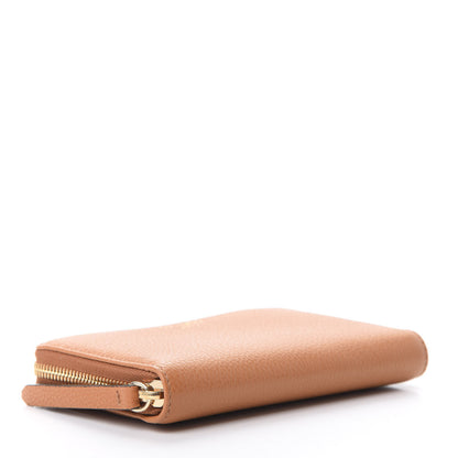 Jimmy Choo Grainy Calfskin Christy Zip Around Wallet Tan 4 of 8