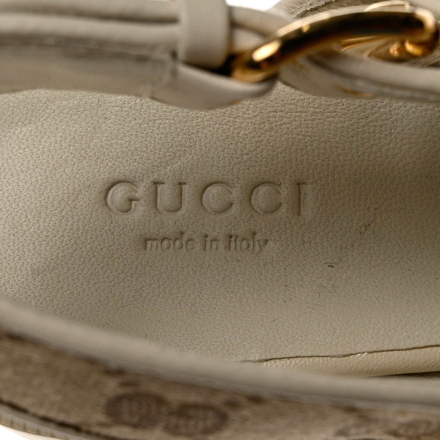 Monogram Granada Kid Trip 40/72mm Lug Sole Sandals 38.5 Beige Ebony Mystic White