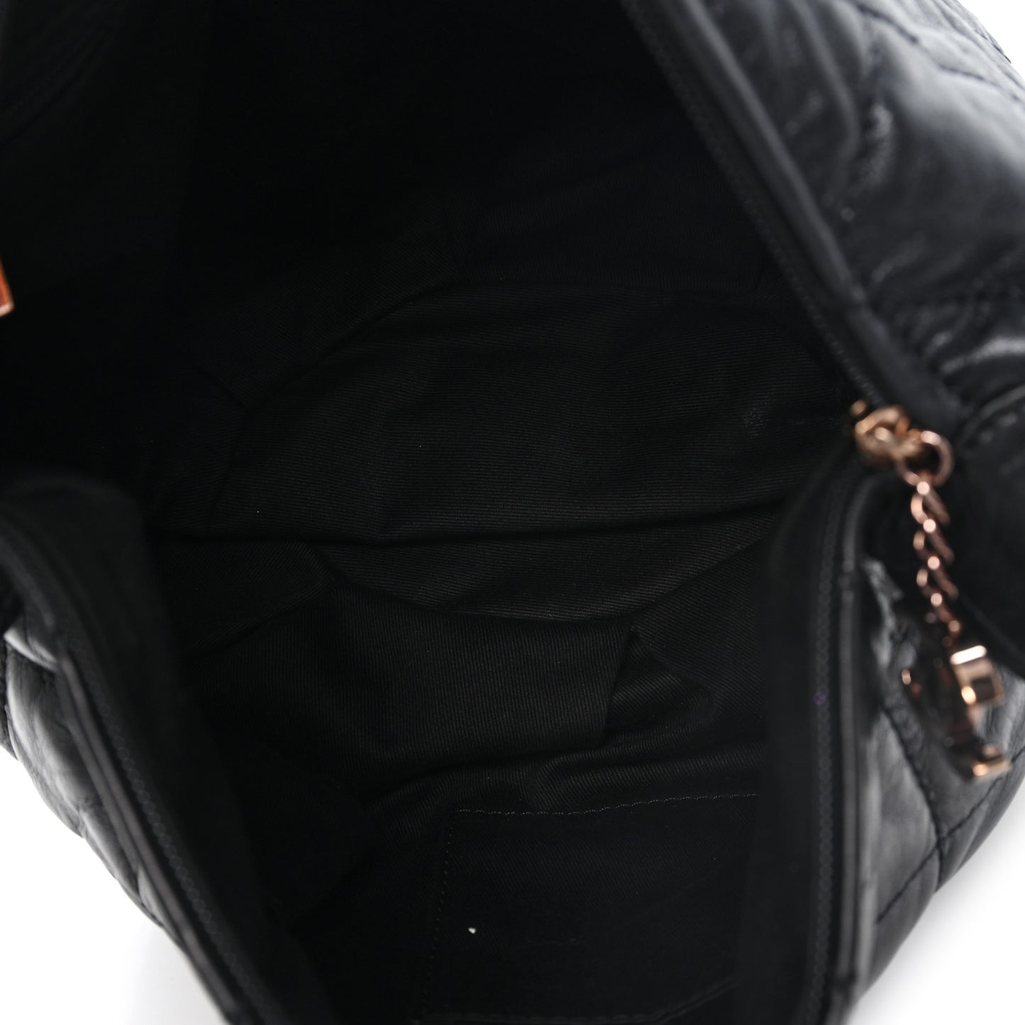 Lambskin Quilted Cloudy Bundle Hobo Black
