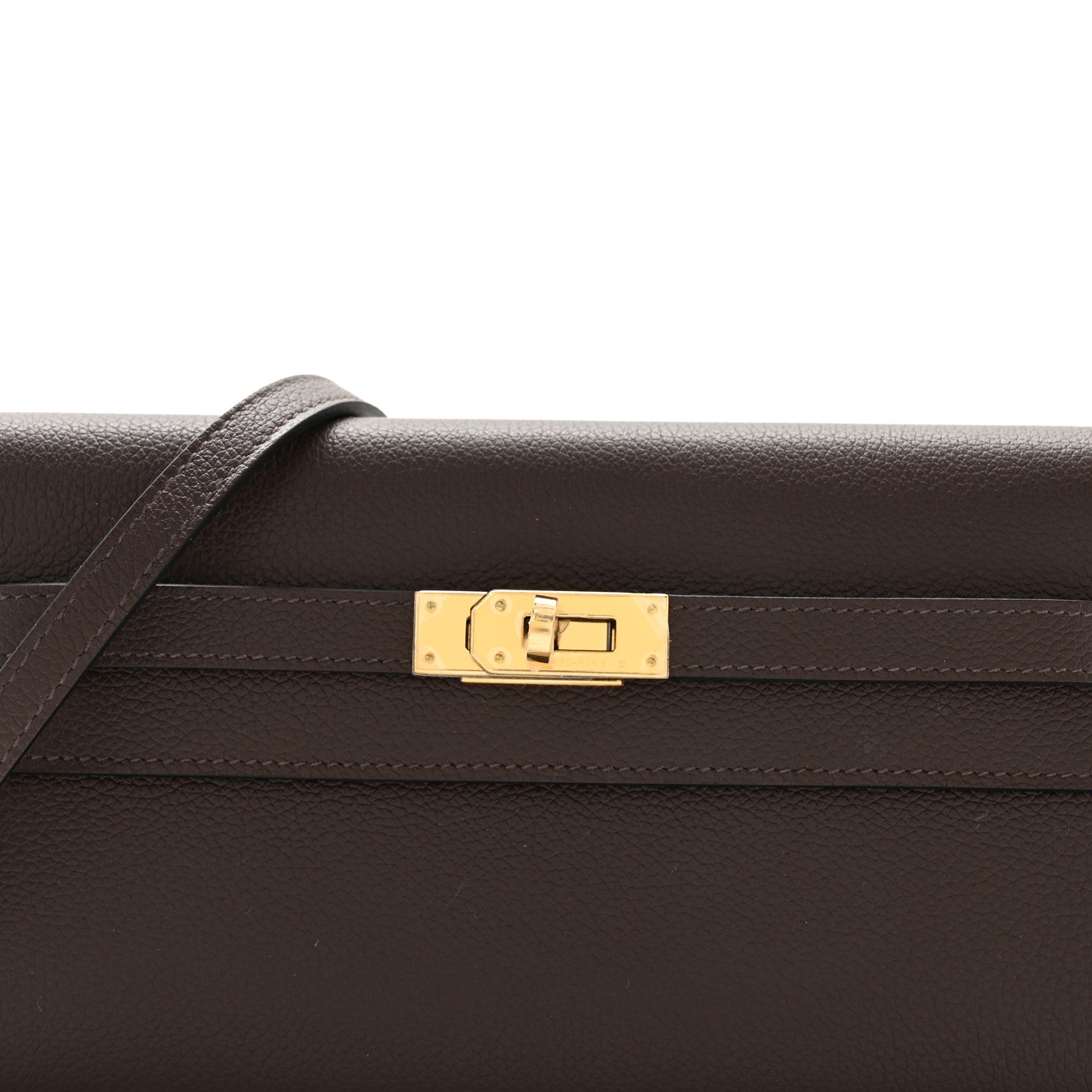 Hermes Evercolor Kelly To Go Wallet Moka 8 of 11