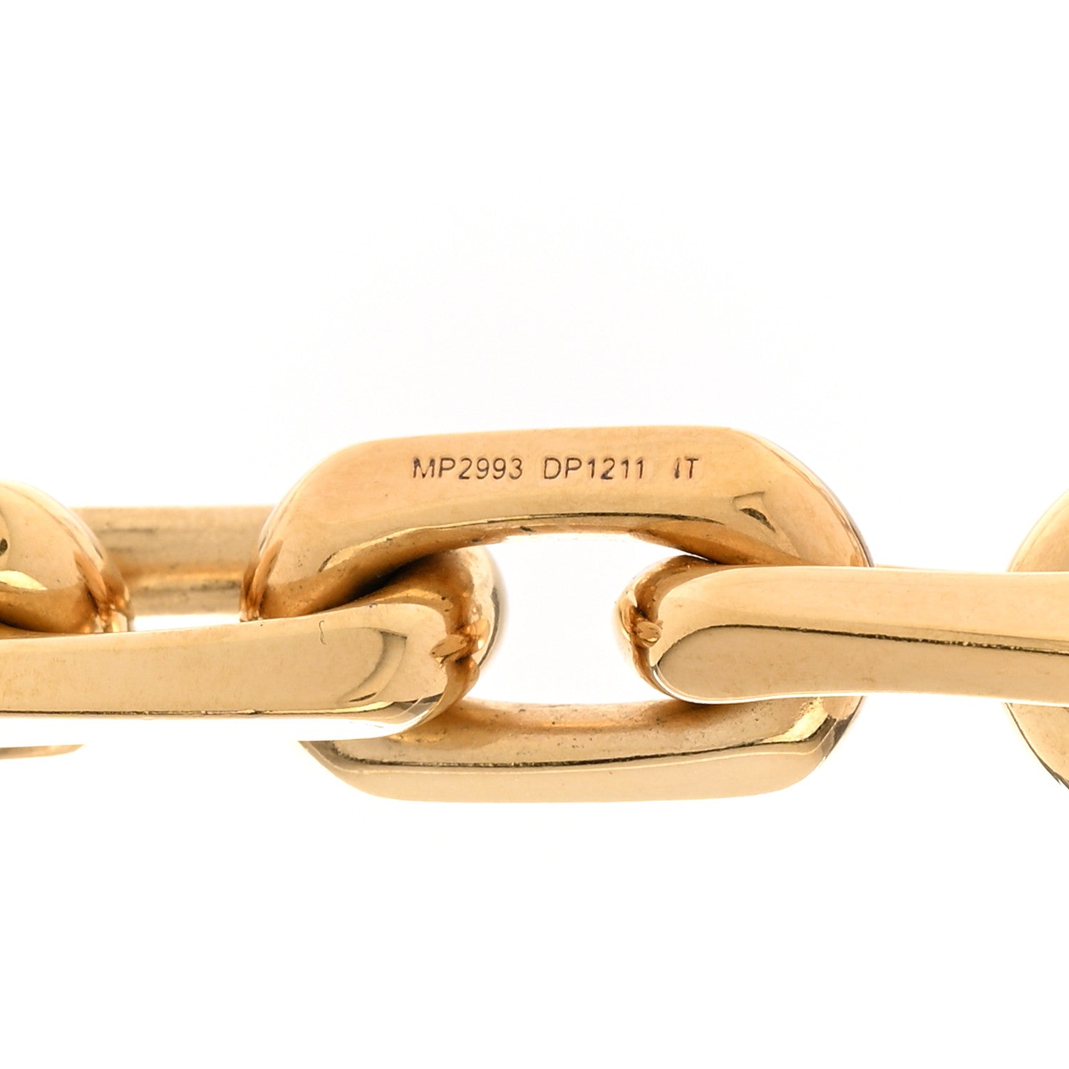 Louis Vuitton LV Edge Necklace Cadenas Gold 6 of 7