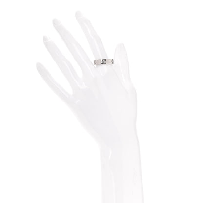 Cartier 18K White Gold 3 Diamond 5.5mm LOVE Ring 58 8.25 2 of 5