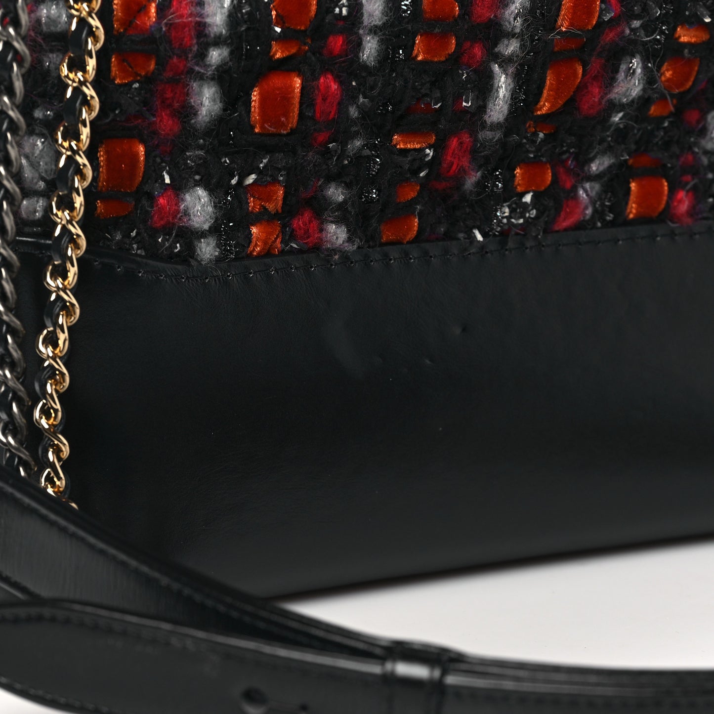 Tweed Calfskin Medium Gabrielle Hobo Black Red Blue