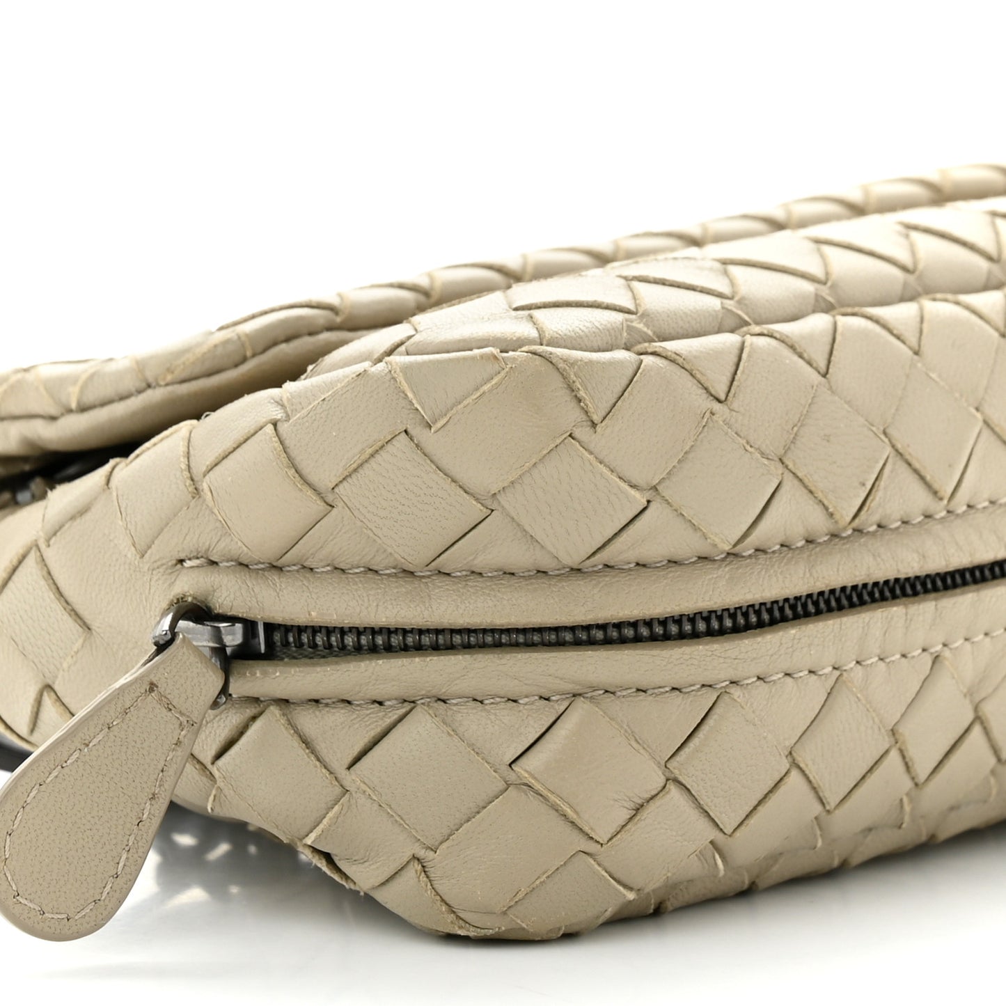 Nappa Intrecciato Mini Chain Messenger Fume