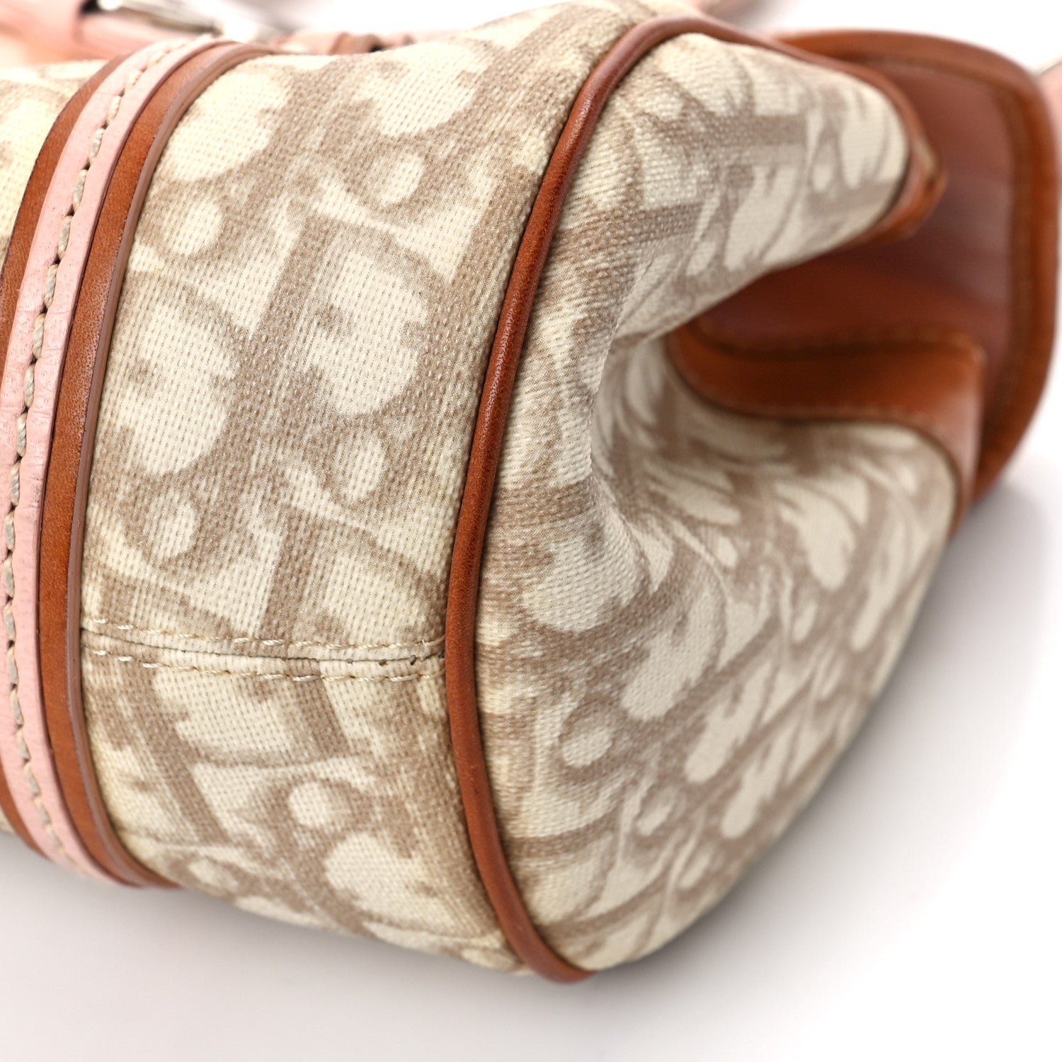 Christian Dior Monogram Romantique Trotter Flap Bag Beige Rose Clair 9 of 13