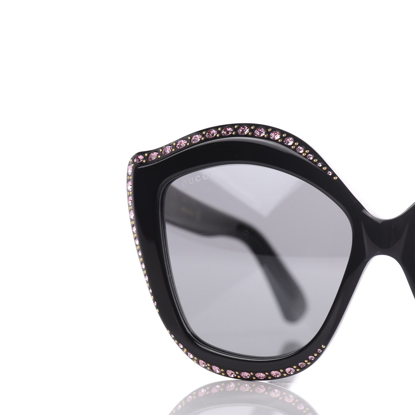 Crystal Cat Eye GG0118S Sunglasses Black