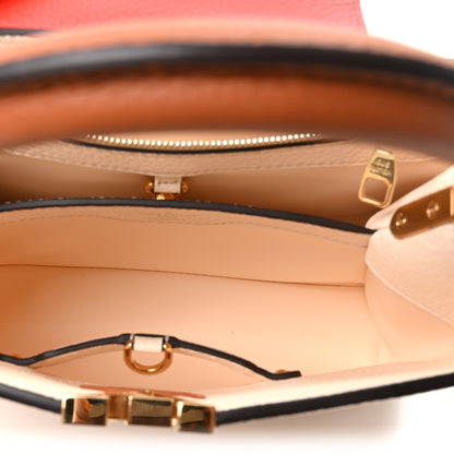 Louis Vuitton Taurillon Capucines BB Vanilla Light Beige Sienna Brown Tonic Orange 5 of 9