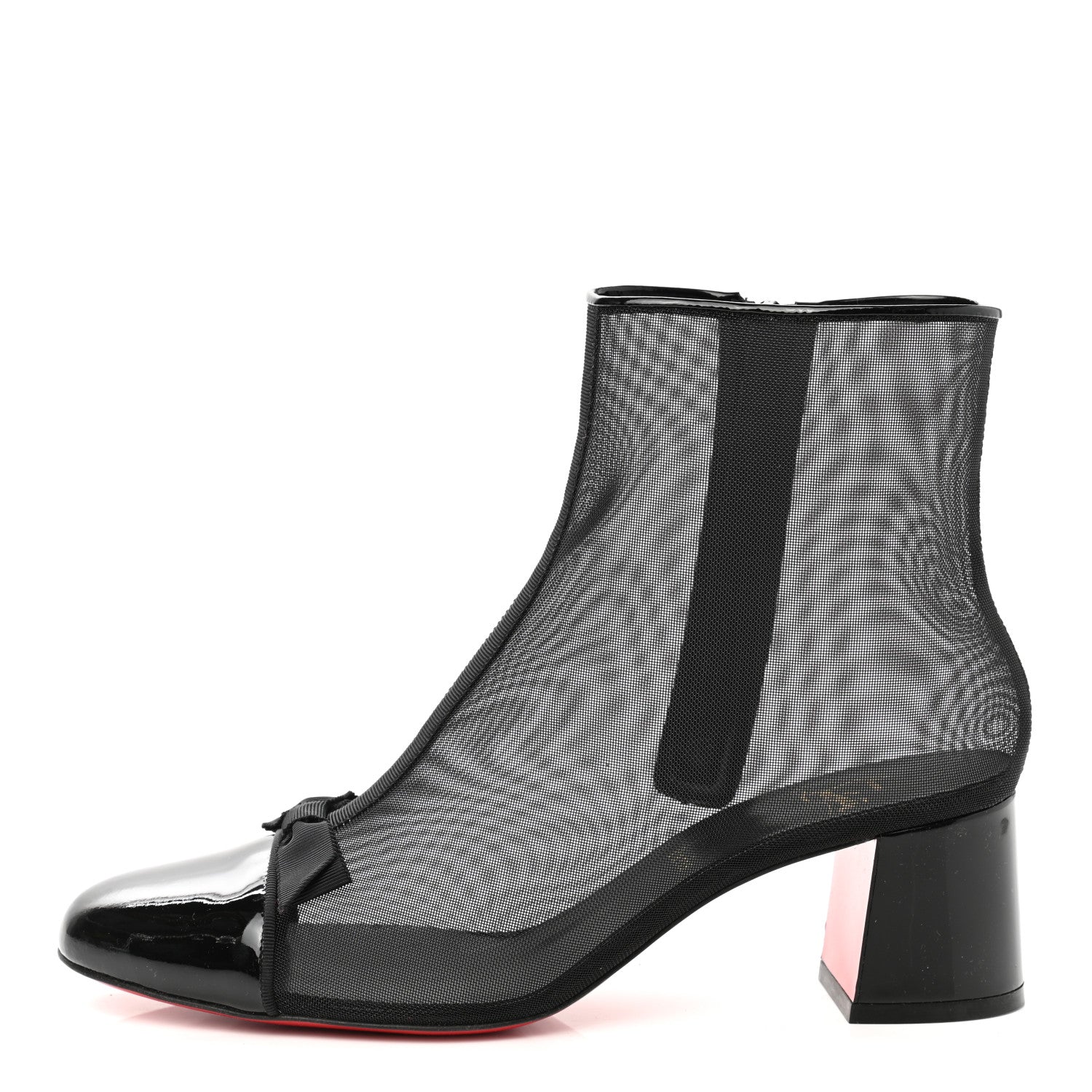 Christian Louboutin Mesh Checkypoint 55 Booties 40 Black 1 of 7