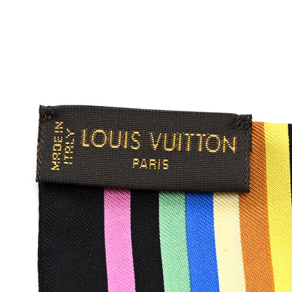 Louis Vuitton Silk Monogram Multicolor Bandeau Black 3 of 3