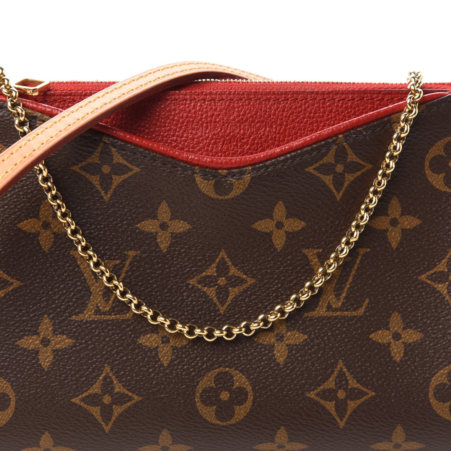 Monogram Pallas Clutch Cherry