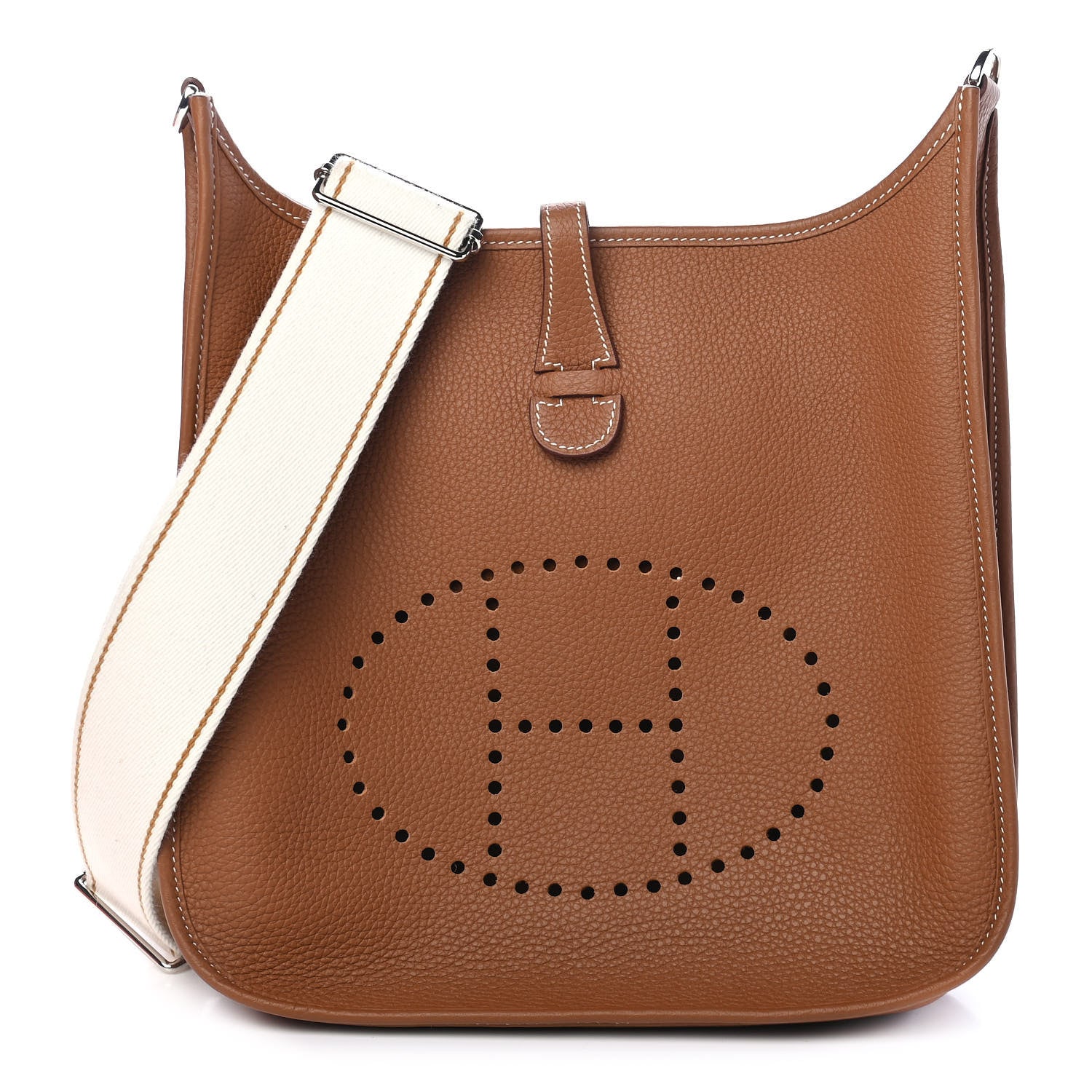 Hermes Taurillon Clemence Amazone Evelyne PM III Gold 1 of 9