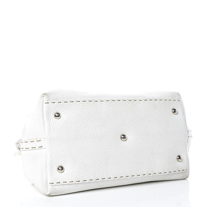Fendi Calfskin Romano Selleria Adele 1328 Bag White 4 of 38