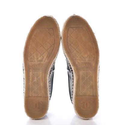 Chanel Mesh Grosgrain CC Espadrilles 35 Black 7 of 13