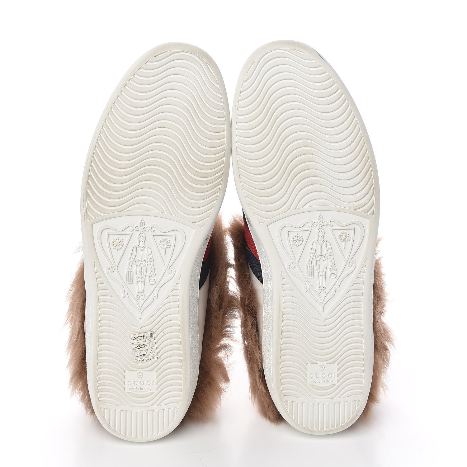 Gucci Calfskin Wool Web Bee Embroidered Mens Ace Sneakers 9 White 5 of 9
