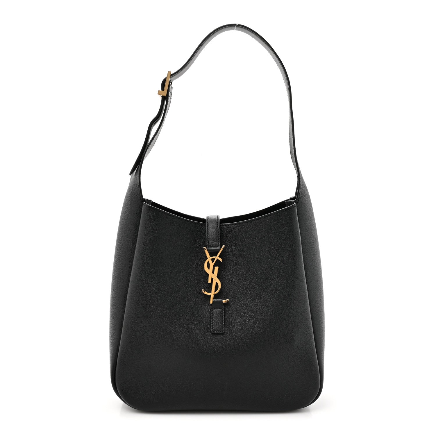 Saint Laurent Smooth Calfskin Small Le 5 A 7 Soft Hobo Black 1 of 12