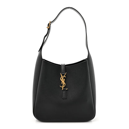 Saint Laurent Smooth Calfskin Small Le 5 A 7 Soft Hobo Black 1 of 12