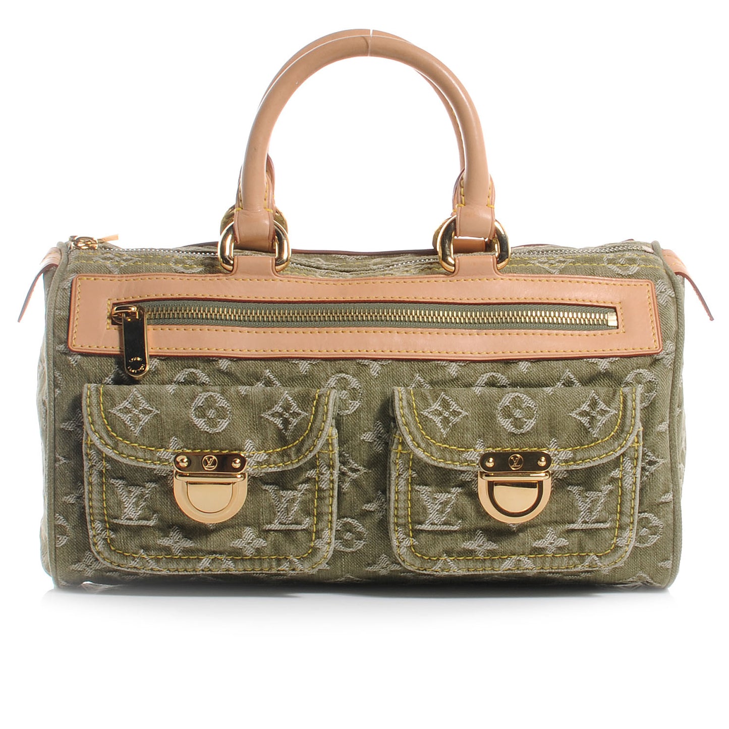 Monogram Denim Neo Speedy Lichen